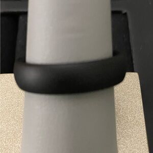 Sleek Black Triton wedding band